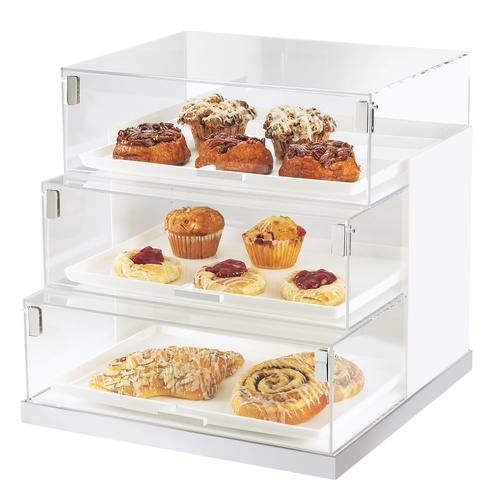 Cal-Mil 3020-55 Luxe 19" x 20" x 19"H Clear Acrylic 3-Tier Display Case