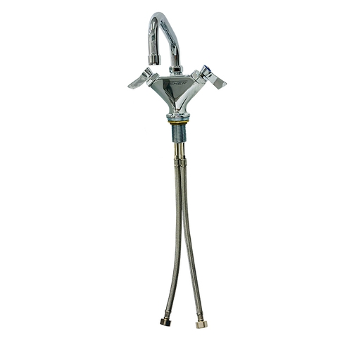 Fisher 31120 Deck-Mount Faucet w/ 10" Swing Spout & Lever-Handle
