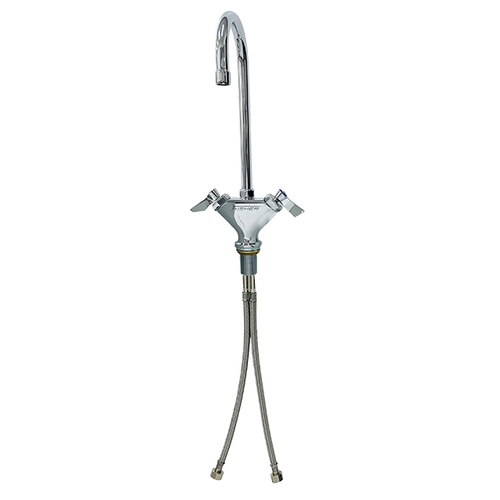 Fisher 31150 Deck-Mount Faucet w/ 12" Gooseneck Spout & Lever-Handles