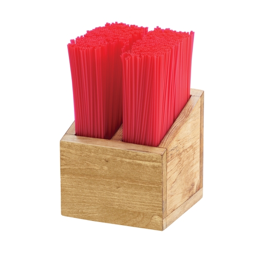 Cal-Mil 3308-99 Madera 5.25" x 5.25" x 5.5"H Rustic Pine Straw Organizer