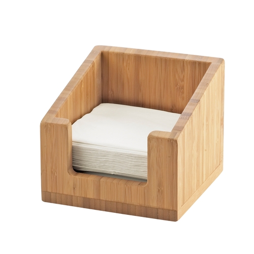 Cal-Mil 3309-60 Bamboo 6.25" x 6.25" x 5.5"H Napkin Holder