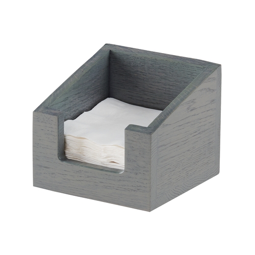 Cal-Mil 3309-83 Ashwood 5" x 5"H Gray Oak Wood Napkin Holder