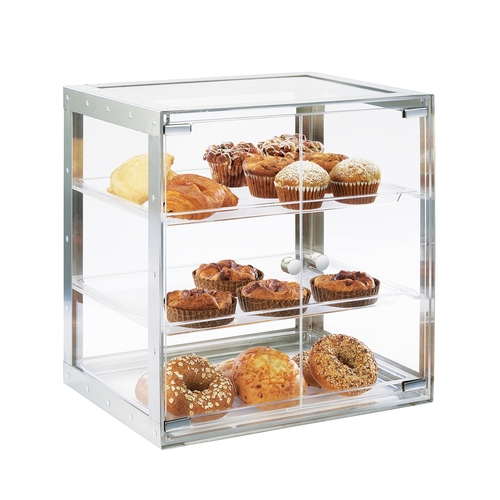 Cal-Mil 3413-55 Urban 19.25" x 14.25" x 19.25"H Clear 3-Tier Bakery Case