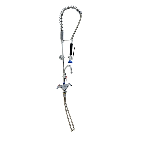 Fisher 34170 Deck-Mount Spring Pre-Rinse Unit w/ 8" Add-On Faucet