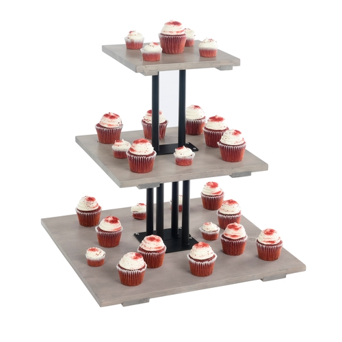 Cal-Mil 3428-110 Aspen 20.75" x 20.75" x 20"H 3-Tier Display Stand