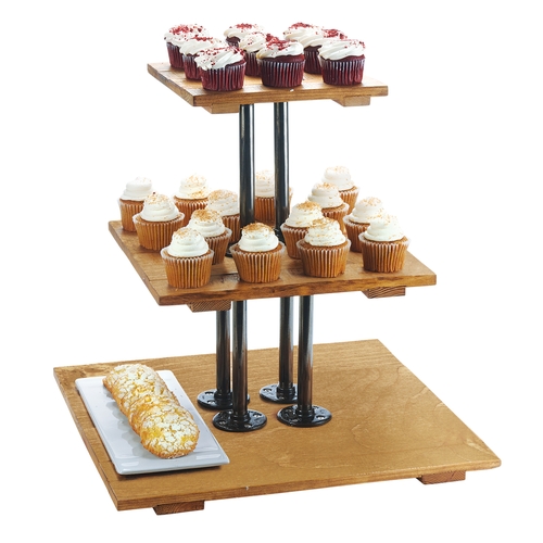 Cal-Mil 3428-99 Madera 20.75" x 20.75" x 20"H 3-Tier Display Stand
