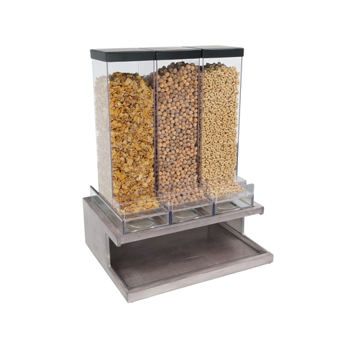 Cal-Mil 3434-110 Aspen 14.5" x 18" x 24"H (3) Section Cereal Dispenser