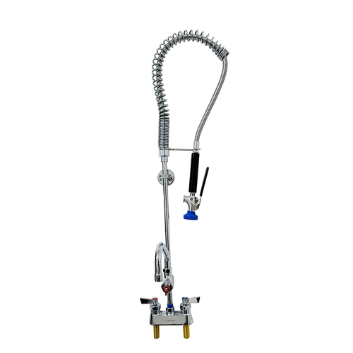 Fisher 34340 4" Deck-Mount Spring Pre-Rinse Unit w/ 16" Add-On Faucet