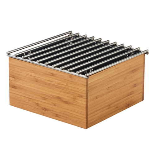 Cal-Mil 3440-60 Bamboo 9.75" x 9.75" x 5.5"H Chafing Dish Stand