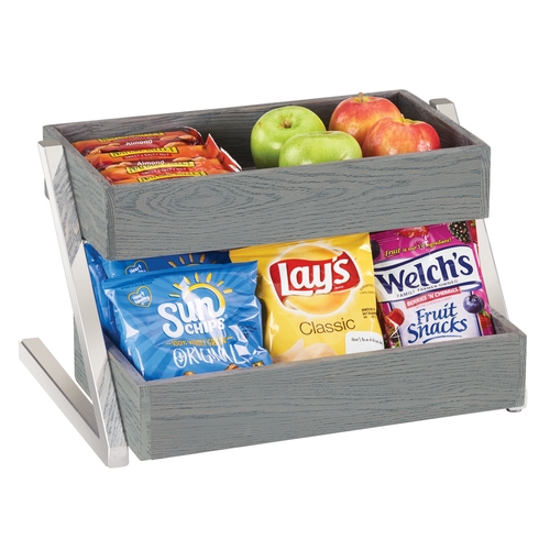 Cal-Mil 3449-2-83 Ashwood 16" x 20" x 9.5"H Oak Wood 2-Tier The Cal-Mil 3449-3