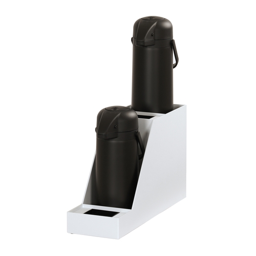 Cal-Mil 360-2-15 Classic 7.5" x 23.5" x 15.25"H White Plastic Display Stand
