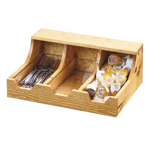 Cal-Mil 3613-3-99 Madera 13.75" x 10" x 5.25"H Rustic Pine Condiment Organizer