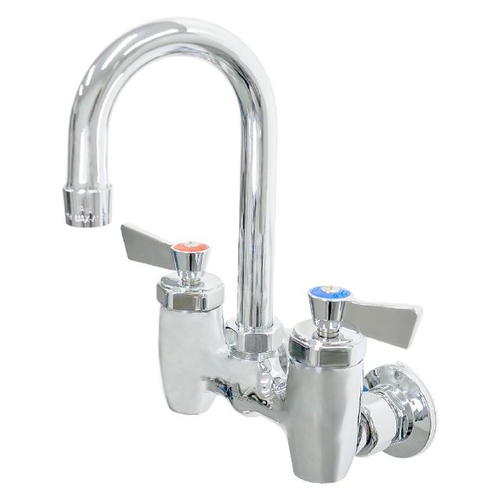 Fisher 36150 4" Backsplash Faucet w/ 13-1/2" Gooseneck Spout
