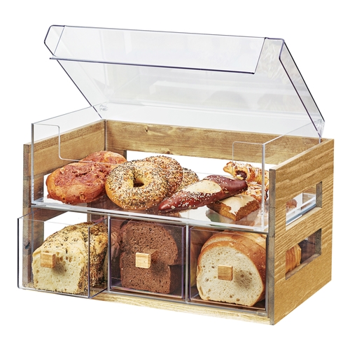 Cal-Mil 3624-99 Madera 20.25" x 12.75" x 13.25"H Clear 2-Tier Display Case