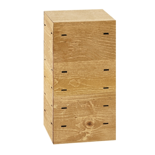 Cal-Mil 3627-99 Madera 9" x 9" x 18"H Rustic Pine Display Riser