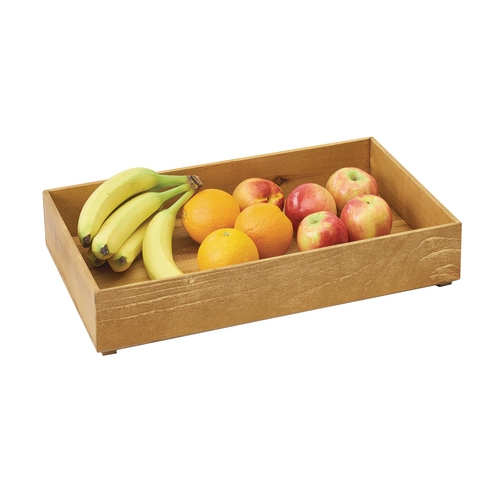 Cal-Mil 3682-2012-99 Madera 20" x 12" x 3.25"H Rustic Pine Stacking Box - 4 Each