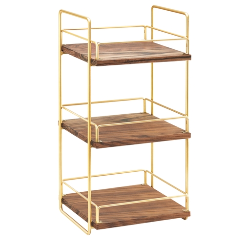 Cal-Mil 3704-3-46 Mid-Century 13" x 12" x 26"H 3-Tier Display Stand