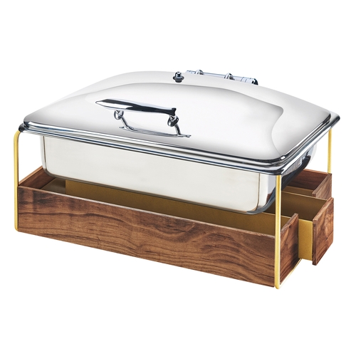 Cal-Mil 3705-46 Mid-Century 23" x 17.5" x 13.75"H 8 Qt. Chafing Dish