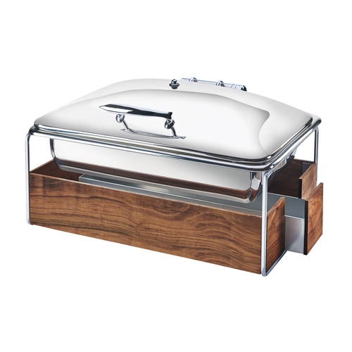 Cal-Mil 3705-49 Mid-Century 23" x 17.5" x 13.75"H 8 Qt. Chafing Dish