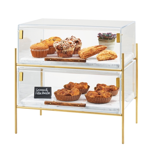Cal-Mil 3706-1813-46 Mid-Century 19.5" x 13.5" x 18"H Clear Plastic Display Case