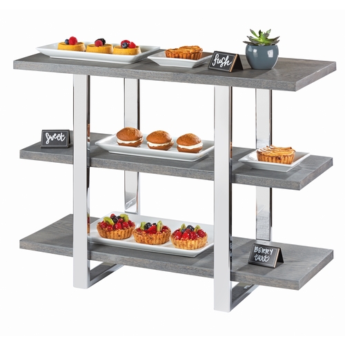 Cal-Mil 3708-83 Ashwood 32" x 13.5" x 25.5"H Gray Oak Display Stand