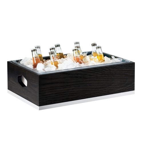 Cal-Mil 3800-12-87 Cinderwood 21.25" x 13.25" x 7."H Dark Oak Ice Display