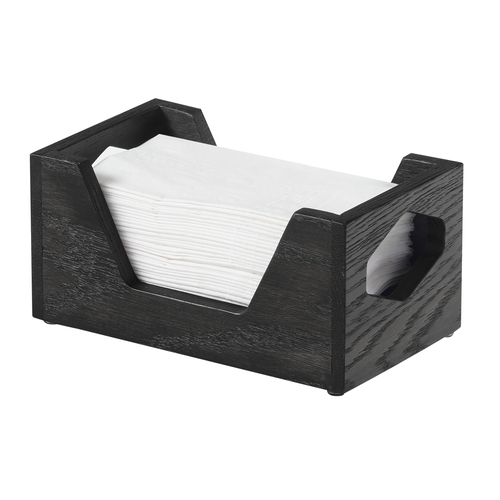 Cal-Mil 3810-87 Cinderwood 9.5" x 5.5" x 1.4"H Dark Oak Napkin Holder