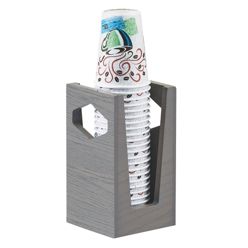 Cal-Mil 3812-83 Ashwood 5" x 5" x 9"H Gray Oak Cup & Lid Organizer