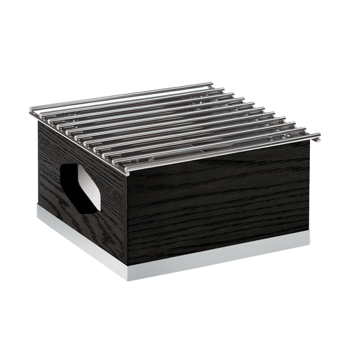 Cal-Mil 3814-87 Cinderwood 10.25" x 10" x 5.5"H Dark Oak Chafing Dish Frame