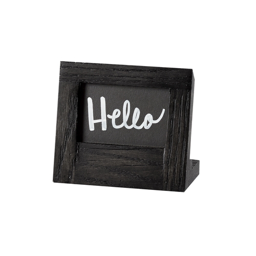 Cal-Mil 3818-23-87 Cinderwood 5" x 2.6" x 4.25"H Dark Oak Tabletop Chalkboard