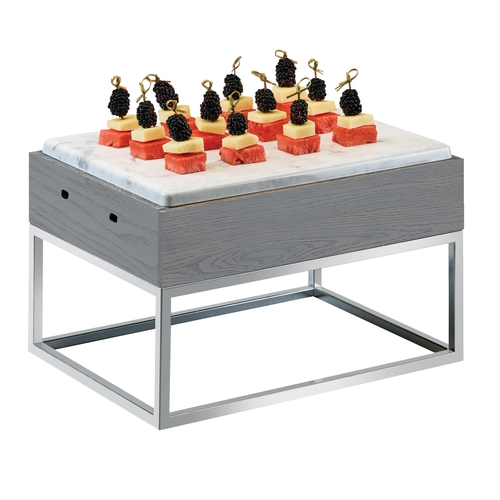 Cal-Mil 3822-9-83 Ashwood 15" x 11" x 9.25"H Gray Oak Display Riser