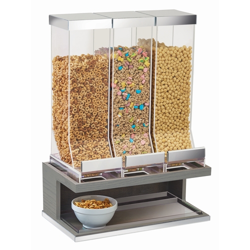 Cal-Mil 3823-83 Ashwood 17.5" x 9.5" x 24"H Gray Oak Cereal Dispenser