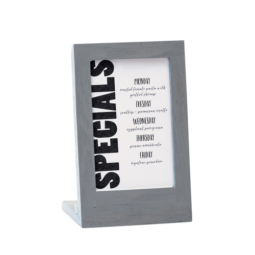 Cal-Mil 3825-46-83 Ashwood 5" x 3.5" x 6.5"H Gray Oak Cardholder - 6 Each