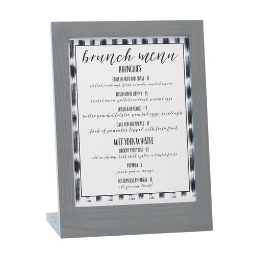 Cal-Mil 3825-811-83 Ashwood 9" x 4" x 11"H Gray Oak Cardholder - 6 Each