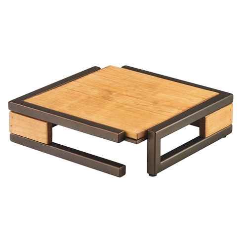 Cal-Mil 3902-3-84 Sierra 12" x 12" x 3.25"H Rustic Pine Display Riser