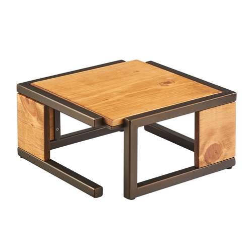 Cal-Mil 3902-6-84 Sierra 12" x 12" x 6"H Rustic Pine Display Riser