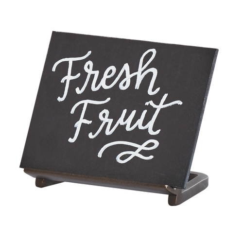 Cal-Mil 3919-43-84 Sierra 4" x 3"H Metal Frame Chalkboard Sign - 6 Each