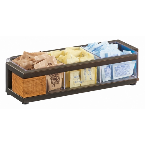 Cal-Mil 3926-84 Sierra 12.6" x 4.8" x 2.75"H Rustic Pine Condiment Organizer