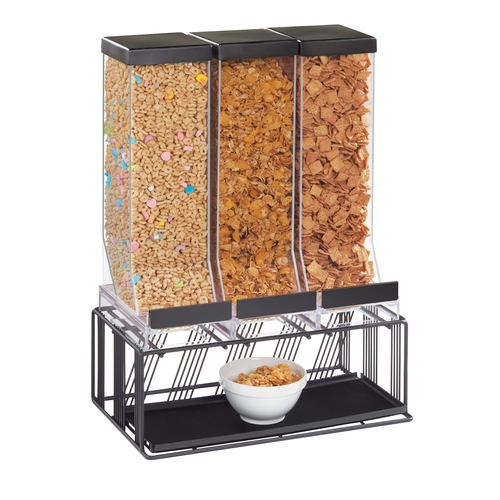 Cal-Mil 4108-13 Portland 16" x 9" x 23.5"H Clear Plastic Cereal Dispenser