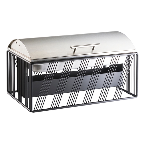 Cal-Mil 4113-13 Portland 22" x 13.5" x 12"H Black Wire 8 Qt. Chafing Dish
