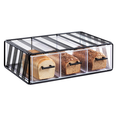 Cal-Mil 4119-13 Portland 22.25" x 14.75" x 7"H Clear Acrylic Bread Display