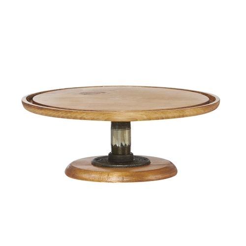 Cal-Mil 4310-5-99 Madera 12.75" Dia. x 5"H Rustic Pine Cake Stand