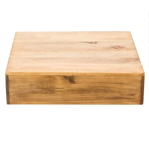 Cal-Mil 432-3-99 Madera 12" x 12" x 3.25"H Rustic Pine Display Riser