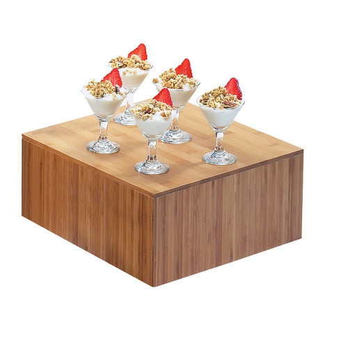 Cal-Mil 432-6-60 Bamboo 12" x 12" x 6"H Natural Display Riser