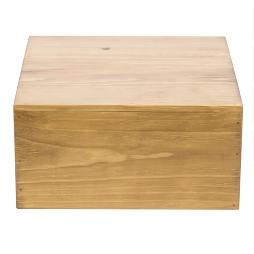 Cal-Mil 432-6-99 Madera 12" x 12" x 6"H Rustic Pine Display Riser