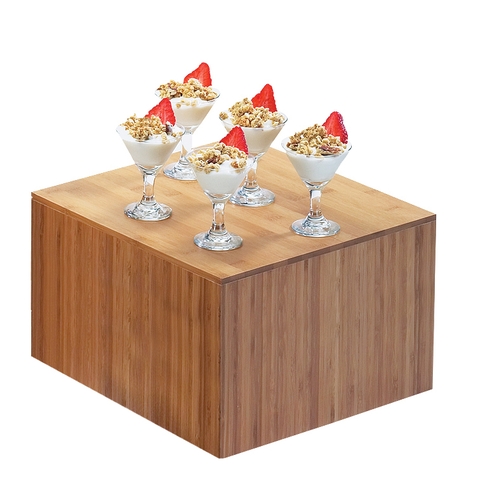 Cal-Mil 432-9-60 Bamboo 12" x 12" x 9"H Natural Display Riser