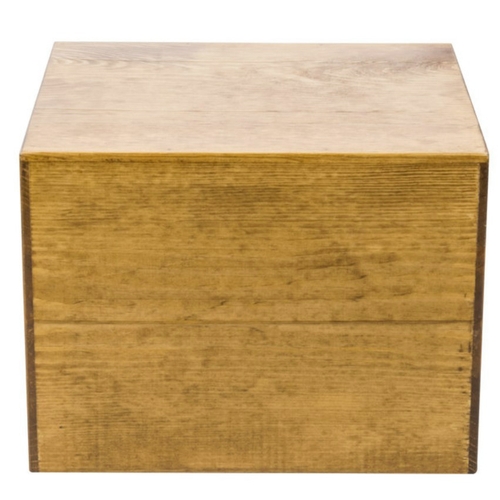 Cal-Mil 432-9-99 Madera 12" x 12" x 9"H Rustic Pine Display Riser