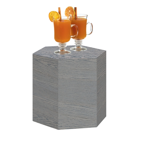 Cal-Mil 435-11-83 Ashwood 12" Dia. x 11"H Gray Oak Hexagon Display Riser