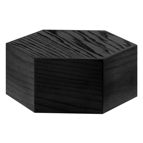 Cal-Mil 435-5-87 Cinderwood 12" Dia. x 5"H Dark Oak Hexagon Display Riser