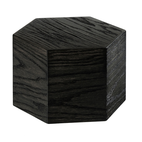 Cal-Mil 435-8-87 Cinderwood 12" Dia. x 8"H Dark Oak Hexagon Display Riser